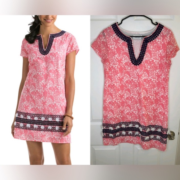 Vineyard Vines Dresses & Skirts - NWOT Vineyard Vines Womens Starfish & Coral Print Dress Coverup BeachPink Size 4